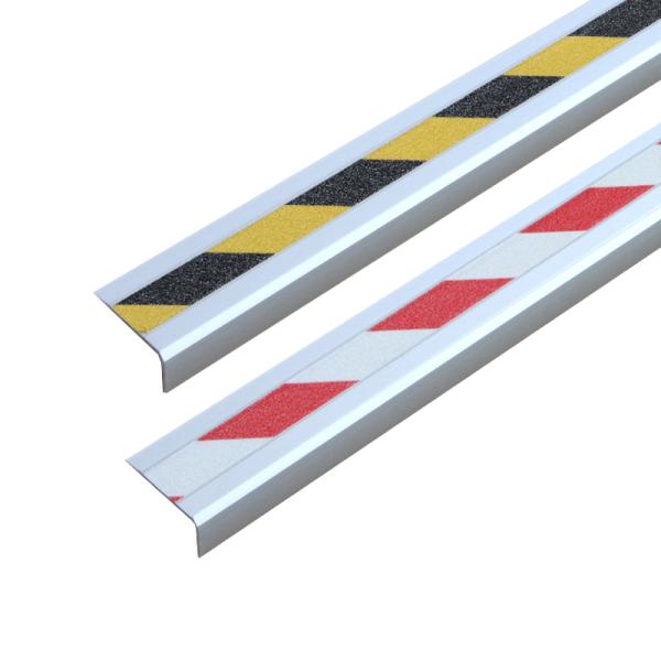 Anti-Rutsch-Treppenkanten-Profil Aluminium Warnmarkierung, schraubbar